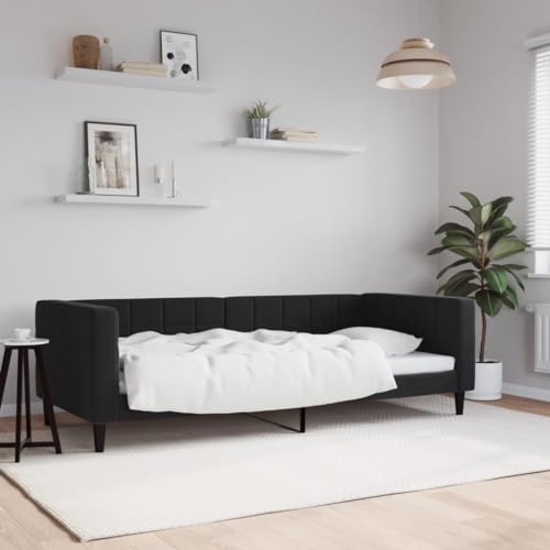 HUAKEHOM Tagesbett Gästebett ohne Matratze Bettsofa Schlafsofa für Schlafzimmer Wohnzimmer Bettgestell Lattenrost Sofa Modern Schwarz 90x190 cm Samt HUAKEHOM Tagesbett Gästebett ohne Matratze Bettsofa Schlafsofa für Schlafzimmer Wohnzimmer Bettgestell Lattenrost Sofa Modern Schwarz 90x190 cm Samt von HUAKEHOM