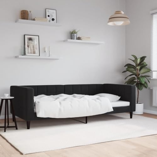 HUAKEHOM Tagesbett Gästebett ohne Matratze Bettsofa Schlafsofa für Schlafzimmer Wohnzimmer Bettgestell Lattenrost Sofa Modern Schwarz 90x200 cm Samt HUAKEHOM Tagesbett Gästebett ohne Matratze Bettsofa Schlafsofa für Schlafzimmer Wohnzimmer Bettgestell Lattenrost Sofa Modern Schwarz 90x200 cm Samt von HUAKEHOM