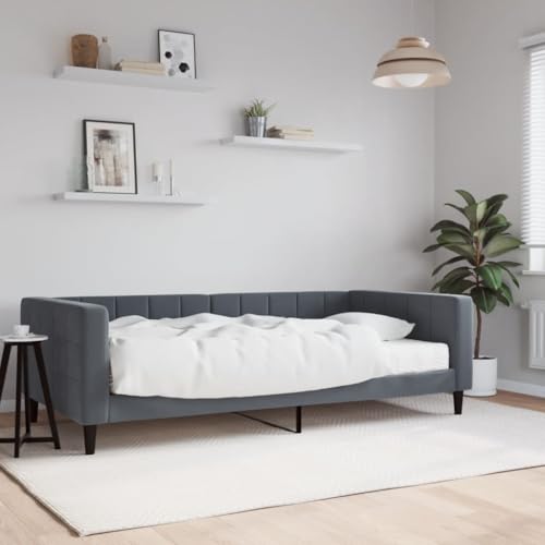 HUAKEHOM Tagesbett Sofabett Ausziehbar mit Matratzen Gästebett Schlafsofa für Schlafzimmer Wohnzimmer Sofa Ausziehbett Dunkelgrau 100x200 cm Samt HUAKEHOM Tagesbett Sofabett Ausziehbar mit Matratzen Gästebett Schlafsofa für Schlafzimmer Wohnzimmer Sofa Ausziehbett Dunkelgrau 100x200 cm Samt von HUAKEHOM