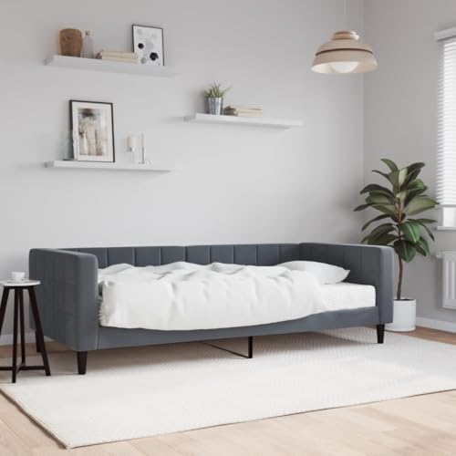 HUAKEHOM Tagesbett Sofabett Ausziehbar mit Matratzen Gästebett Schlafsofa für Schlafzimmer Wohnzimmer Sofa Ausziehbett Dunkelgrau 90x190 cm Samt HUAKEHOM Tagesbett Sofabett Ausziehbar mit Matratzen Gästebett Schlafsofa für Schlafzimmer Wohnzimmer Sofa Ausziehbett Dunkelgrau 90x190 cm Samt von HUAKEHOM