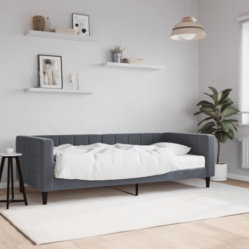 HUAKEHOM Tagesbett Sofabett Ausziehbar mit Matratzen Gästebett Schlafsofa für Schlafzimmer Wohnzimmer Sofa Ausziehbett Dunkelgrau 90x200 cm Samt HUAKEHOM Tagesbett Sofabett Ausziehbar mit Matratzen Gästebett Schlafsofa für Schlafzimmer Wohnzimmer Sofa Ausziehbett Dunkelgrau 90x200 cm Samt von HUAKEHOM