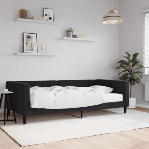 HUAKEHOM Tagesbett Sofabett Ausziehbar mit Matratzen Gästebett Schlafsofa für Schlafzimmer Wohnzimmer Sofa Ausziehbett Schwarz 100x200 cm Samt HUAKEHOM Tagesbett Sofabett Ausziehbar mit Matratzen Gästebett Schlafsofa für Schlafzimmer Wohnzimmer Sofa Ausziehbett Schwarz 100x200 cm Samt von HUAKEHOM