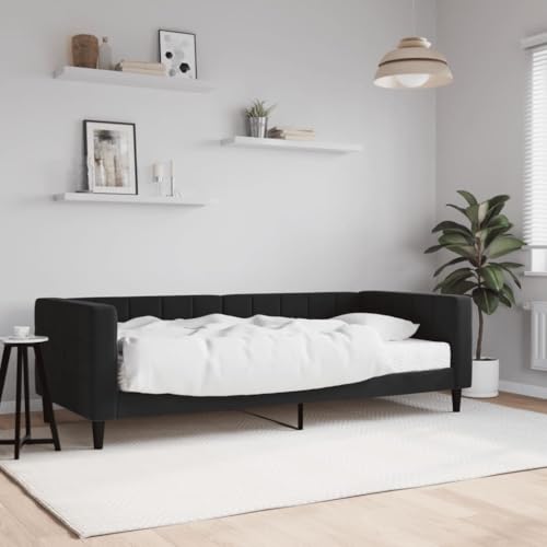 HUAKEHOM Tagesbett Sofabett Ausziehbar mit Matratzen Gästebett Schlafsofa für Schlafzimmer Wohnzimmer Sofa Ausziehbett Schwarz 90x190 cm Samt HUAKEHOM Tagesbett Sofabett Ausziehbar mit Matratzen Gästebett Schlafsofa für Schlafzimmer Wohnzimmer Sofa Ausziehbett Schwarz 90x190 cm Samt von HUAKEHOM