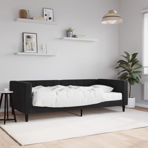 HUAKEHOM Tagesbett Sofabett Ausziehbar mit Matratzen Gästebett Schlafsofa für Schlafzimmer Wohnzimmer Sofa Ausziehbett Schwarz 90x200 cm Samt HUAKEHOM Tagesbett Sofabett Ausziehbar mit Matratzen Gästebett Schlafsofa für Schlafzimmer Wohnzimmer Sofa Ausziehbett Schwarz 90x200 cm Samt von HUAKEHOM