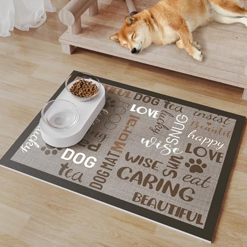 Futternapf-Matte für Hunde und Katzen, rutschfest, auslaufsicher, saugfähig, verhindert Verschütten, leicht zu reinigen, Haustier-Tischset für Zuhause, Zwinger und Tierärztliche Verwendung (Stil 6,35 Futternapf-Matte für Hunde und Katzen, rutschfest, auslaufsicher, saugfähig, verhindert Verschütten, leicht zu reinigen, Haustier-Tischset für Zuhause, Zwinger und Tierärztliche Verwendung (Stil 6,35 von HUAMIAN
