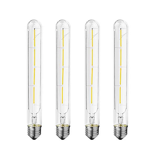 4 Stück LED T30 E27 4W Filament Glühbirne Edison Vintage Dekorativen Rohrförmige Glühlampe Birne kaltes Weiß Licht 6000K,360°Abstrahlwinkel AC220-240V 4 Stück LED T30 E27 4W Filament Glühbirne Edison Vintage Dekorativen Rohrförmige Glühlampe Birne kaltes Weiß Licht 6000K,360°Abstrahlwinkel AC220-240V von HUAMu
