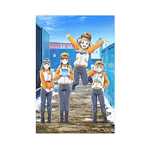Anime-Poster "A Place Further Than The Universe", 26 Leinwand-Poster, Wandkunst, Dekoration, Gemälde, für Wohnzimmer, Schlafzimmer, Dekoration, 60 x 90 cm, ungerahmt: von HUANGCHOU