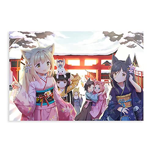 Anime-Poster Konohana Kitan 16, Leinwand-Poster, Schlafzimmer, Dekoration, Sport, Landschaft, Büro, Raumdekoration, Geschenk, 40 x 60 cm, ohne Rahmen: von HUANGCHOU