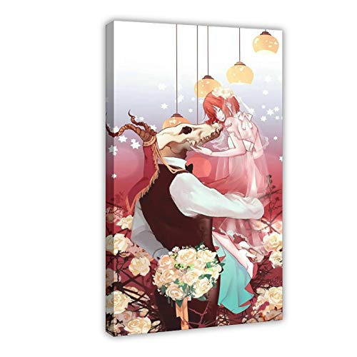 Anime-Poster The Ancient Magus Bride 45, Leinwand-Poster, Wandkunst, Dekor, Bild, Gemälde für Wohnzimmer, Schlafzimmer, Dekoration, 30 x 45 cm von HUANGCHOU