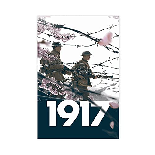 Filmposter 1917 24 Leinwand Poster Schlafzimmer Dekor Sport Landschaft Büro Zimmer Dekor Geschenk 30 × 45 cm Ungerahmt: von HUANGCHOU