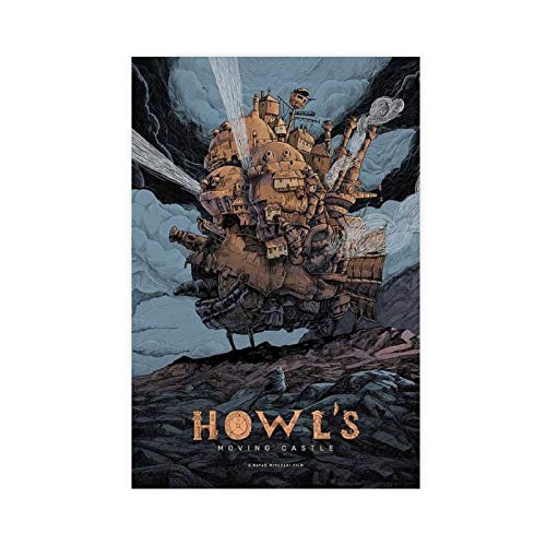 HUANGCHOU Anime-Poster Howl's Moving Castle 1 Leinwandposter Wandkunst Dekor Druck Bild Gemälde für Wohnzimmer Schlafzimmer Dekoration 30 x 45 cm ohne Rahmen Stil 1 von HUANGCHOU