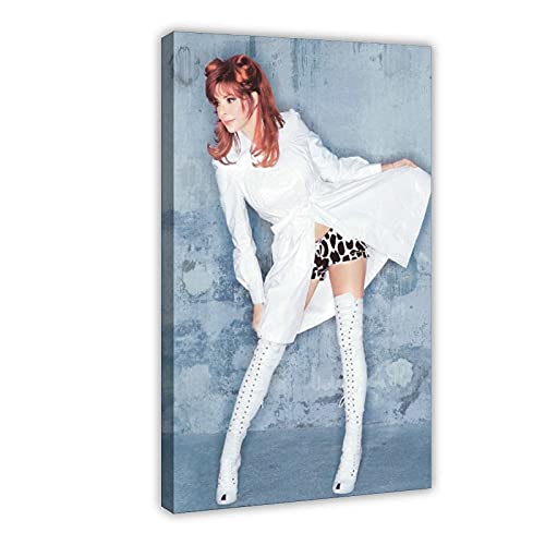 HUANGCHOU Sänger-Poster Mylene Farmer 32 Leinwand Poster Schlafzimmer Dekor Sport Landschaft Büro Zimmer Dekor Geschenk 30 x 45 cm Rahmen: von HUANGCHOU