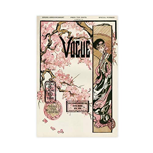 HUANGCHOU Vintage Lunar Poater Vogue Art Cover 1 Leinwandposter Wandkunst Dekor Druck Bild Gemälde für Wohnzimmer Schlafzimmer Dekoration 50 x 75 cm Unframe style1 von HUANGCHOU