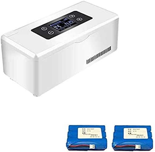 Insulinkühler 2~8 ℃ Tragbarer Medikamentenkühlschrank Mini-Medizin-Kühlbox mit Kühlschrankraum für Reiseauto,B von HUANGEDQ