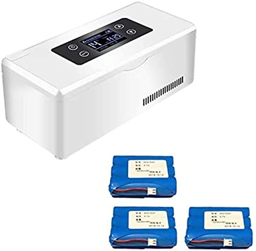 Insulinkühler 2~8℃ Tragbarer Medikamentenkühlschrank Mini-Medizin-Kühlbox mit Kühlschrankraum für Reiseauto,C von HUANGEDQ