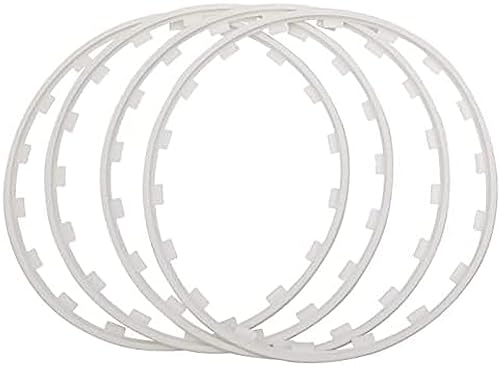 Nylon-Radkantenring, 16–20 Zoll Felgenschutz, Reifenschutz, Nylon-Formteil, weiß, 19 Zoll von HUANGEDQ