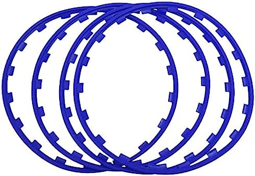 Nylon-Radkantenring, 16–20 Zoll Felgenschutz, Reifenschutz, Nylonformteil, Blau, 18 Zoll von HUANGEDQ