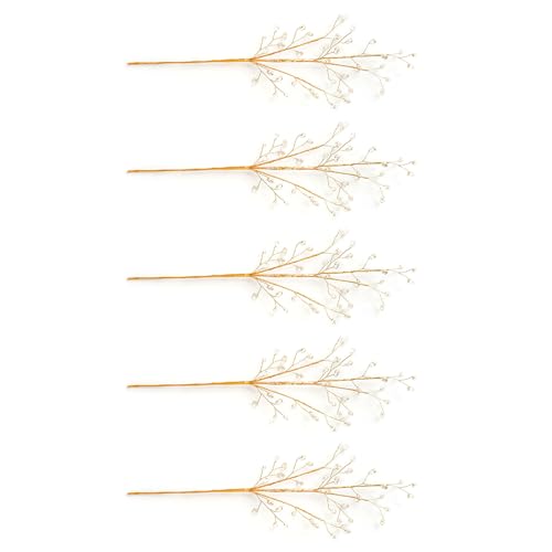 HUANGING Elegante Zweige für Weihnachtsbaum, dekorative kleine Stäbchen-Vase, Dekoration, Urlaub, Event, Verzierungen, dekorative Picks für den Baum, 5 Stück von HUANGING