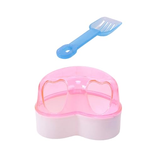 HUANGING Hamster-Sandbadbehälter, Badewannen mit Reinigungsschaufeln, großer Platz, leicht zu reinigen, für Zwerghamster, Rennmäuse, Sandbadbehälter von HUANGING