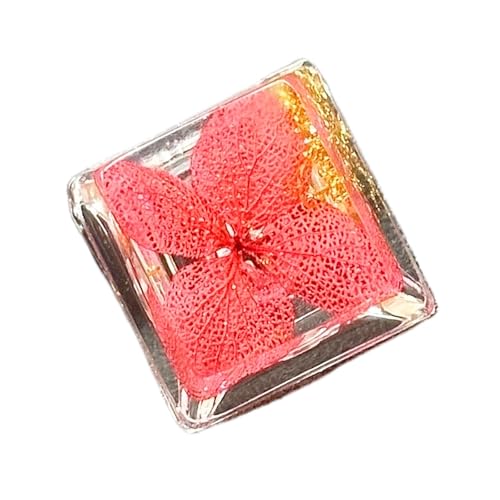 HUANGING Only Keycap, Resins Backlits Translucents Keycap 1Key Gold Folien Embroidery Keycaps for Mechanical Keyboards Installatio von HUANGING