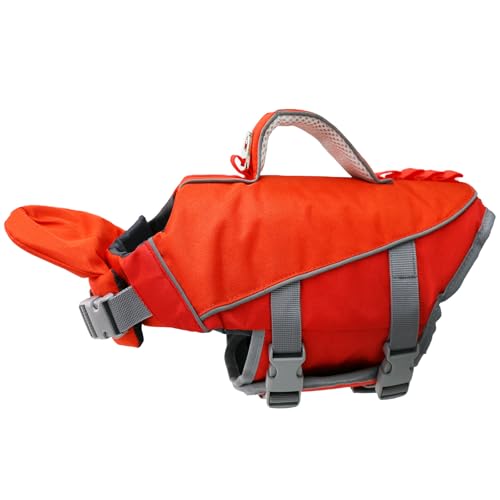 Reflektierender Hundeschwimmanzug mit Hebegriff, hoher Auftrieb, Schwimmweste für kleine bis große Hunde, zum Schwimmen und Booten Reflektierender Hundeschwimmanzug mit Hebegriff, hoher Auftrieb, Schwimmweste für kleine bis große Hunde, zum Schwimmen und Booten von HUANGING