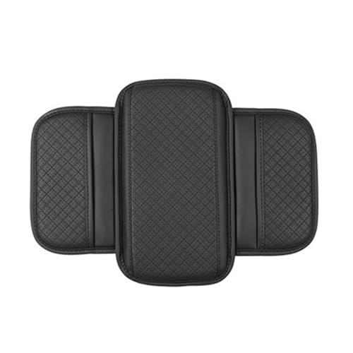 HUANGSHIJUNOUS Auto Armlehne Kissen Mittelkonsole Schutzabdeckung mit Aufbewahrungstasche Anti Scratch Auto Armlehne Box Pad(Black) von HUANGSHIJUNOUS