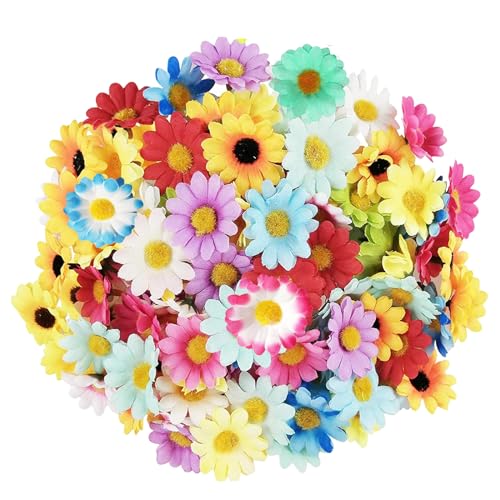 Brateuanoii 100 Stück Künstliche Chrysantheme, Künstliche Blumen Deko, Künstliche Blumen Wie Echt, für Hochzeitssträuße Hausgarten Party Büro Arrangements von Brateuanoii