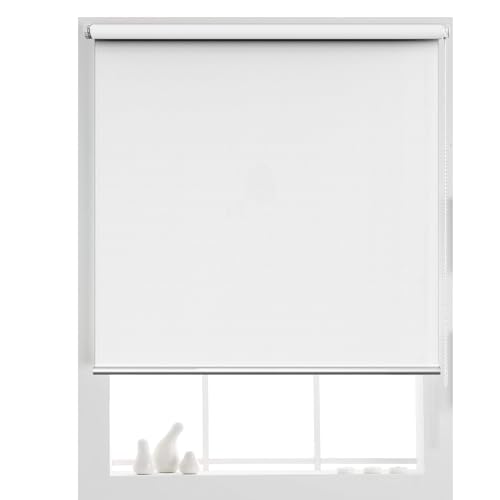 Doppelrollo Klemmfix ohne Bohren 40 x 80 cm Ohne Bohren verdunkelnd, Sichtschutz Rollo Seitenzugrollo, Doppelrollo für Fenster Verdunkelungsrollo, für Alle Türen und Fenster, Weiß Doppelrollo Klemmfix ohne Bohren 40 x 80 cm Ohne Bohren verdunkelnd, Sichtschutz Rollo Seitenzugrollo, Doppelrollo für Fenster Verdunkelungsrollo, für Alle Türen und Fenster, Weiß von HUANQIN