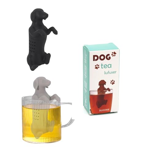 HUANR 2er-Pack Tea Strainer, Silikon Tea Infuser, Kreativ Teezubehör, 3D-Welpenform Teesieb für Teekanne, Geeignet für Teetassen, Teekannen, Geschenke HUANR 2er-Pack Tea Strainer, Silikon Tea Infuser, Kreativ Teezubehör, 3D-Welpenform Teesieb für Teekanne, Geeignet für Teetassen, Teekannen, Geschenke von HUANR