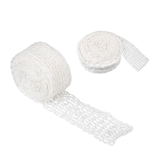 HUANR Schinkennetz zum Räuchern, 2 Stück Räuchernetz, Schneidbar 2m und 5m Rollbratennetz, 16 Löcher Fleischnetz, Elastizität Bratennetz, für Räuchern, Kochen, Lagern, Einlegen von HUANR