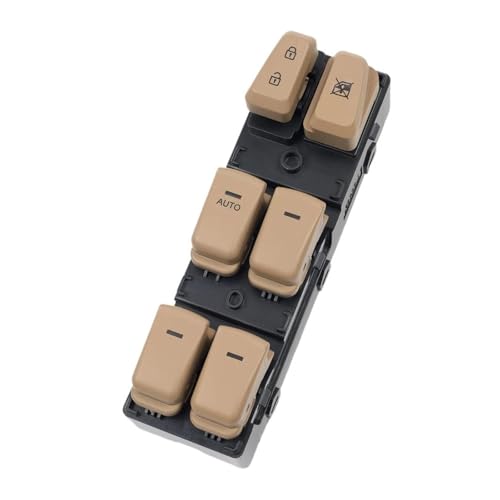 Für Hyundai Für Sonata 2011-2014 Elektrische Fensterheber Master Control Schalter Konsole Taste 93570-3S000 93570-3S000RY(Beige) von HUANSUN