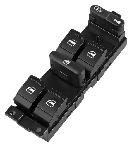 Für Passat Vorne Golf Für Bora Autoschalter Fensterscheibe Hauptsteuerschalter 1J4959857B(Window Lock) von HUANSUN