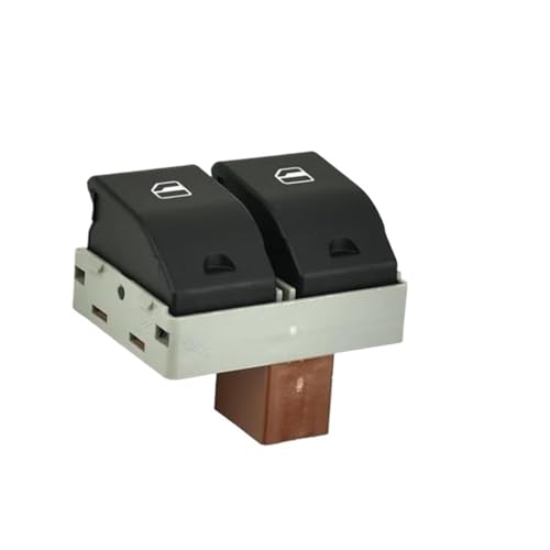 Für Seat Ibiza Cordoba 2002-2009 Elektrische Fensterheber Schalter Taste 6Q0959858(Brown bottom) von HUANSUN