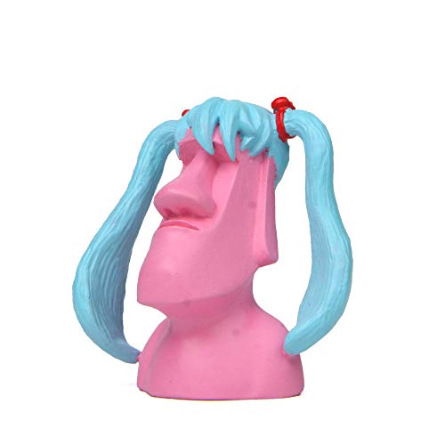 HUANSUN 1pc Stein Statuen Osterinsel Spaß Harz Miniatur Riesenstatue Glas Ornament Figur Figur Garten Fee Dekor Home Decoration, I. von HUANSUN