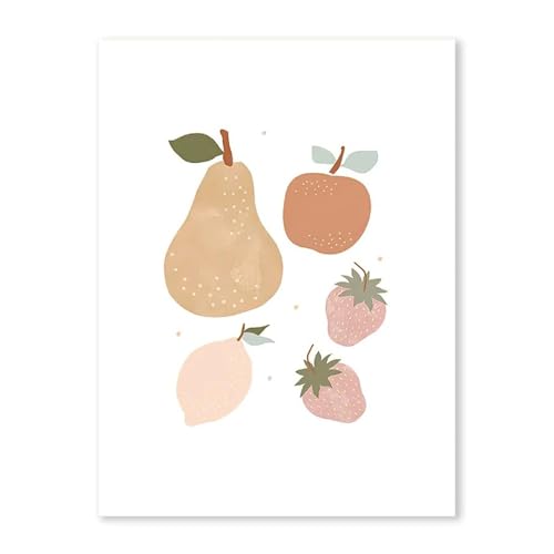 HUANTY Wandbilder auf Leinwand Mädchen Rosa Schmetterling Blumen Wand Kunst Poster Cartoon Sonne Wolke Regenbogen Leinwand Malerei Und Druck Bilder Baby Schlafzimmer Dekor(B,40X50cm) von HUANTY