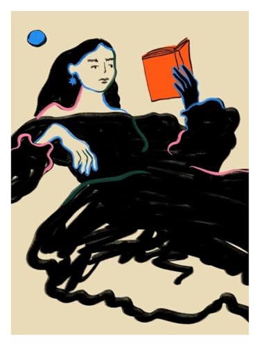 HUANTY Wandbilder auf Leinwand Moderne Mode Frauen Abstrakte Figur Linie Darstellung Nordic Art Poster Kein Rahmen Leinwand Gemälde Wohnkultur(J,50x70cm) von HUANTY