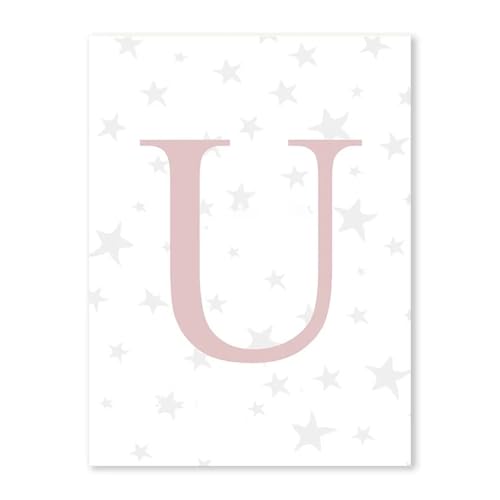 HUANTY Wandbilder auf Leinwand Rosa Fee Regenbogen Ballon Mädchen Schlafzimmer Poster Baby Kinderzimmer Wand Kunst Leinwand Malerei Kawaii Tier Bild Kinderzimmer Dekor(D1,50x70cm) von HUANTY