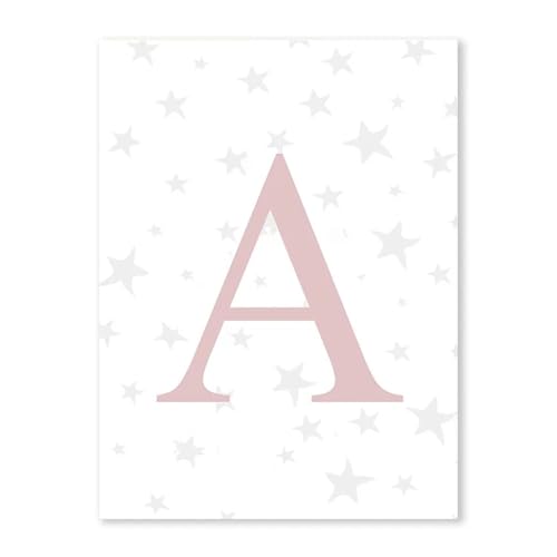 HUANTY Wandbilder auf Leinwand Rosa Fee Regenbogen Ballon Mädchen Schlafzimmer Poster Baby Kinderzimmer Wand Kunst Leinwand Malerei Kawaii Tier Bild Kinderzimmer Dekor(J,40X50cm) von HUANTY