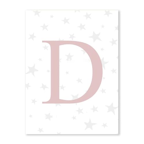 HUANTY Wandbilder auf Leinwand Rosa Fee Regenbogen Ballon Mädchen Schlafzimmer Poster Baby Kinderzimmer Wand Kunst Leinwand Malerei Kawaii Tier Bild Kinderzimmer Dekor(M,40x60cm) von HUANTY