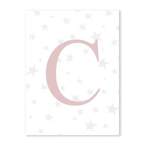 HUANTY Wandbilder auf Leinwand Rosa Fee Regenbogen Ballon Mädchen Schlafzimmer Poster Baby Kinderzimmer Wand Kunst Leinwand Malerei Kawaii Tier Bild Kinderzimmer Dekor(M,50x70cm) von HUANTY