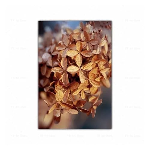 Wandbilder auf Leinwand Leinwand Malerei Herbst Landschaft Kürbis Blätter Poster Maple Leaf Natürliche Landschaft Wohnzimmer Dekoration Wohnkultur(B,40X50cm) von HUANTY