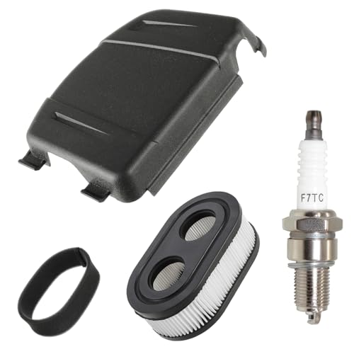 HUAREW 593260 Luftfilter Rasenmäher und 594106 Luftfilter Abdeckungs mit Zündkerze Rasenmäher Ersatzteile für Briggs Stratton Motoren 625E, 625EXi, 650EXi, 675EXi Series Ersetzt(4 Stücke) von HUAREW