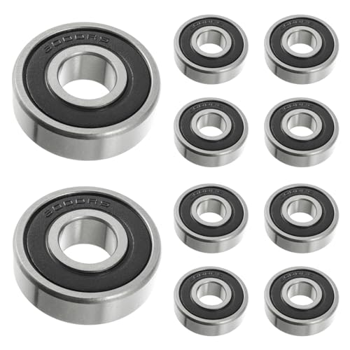 HUAREW 6000 2RS Kugellager, aus Lagerstahl 10mm x 26mm x 8mm, Doppelt Geschirmte Rillenkugellager für DIY, Drehbänke, Motoren, 3D-Drucker, Fräsmaschinen, verschiedene mechanische Geräte, etc(10Pcs) HUAREW 6000 2RS Kugellager, aus Lagerstahl 10mm x 26mm x 8mm, Doppelt Geschirmte Rillenkugellager für DIY, Drehbänke, Motoren, 3D-Drucker, Fräsmaschinen, verschiedene mechanische Geräte, etc(10Pcs) von HUAREW