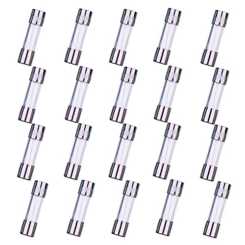 HUAREW F3AL250V 20 Stück 5x20mm flinke Glass icherung 3A 250V 0,2x0,78 Zoll zeitverzögerte Sicherung (Packung mit 20 Stück) von HUAREW