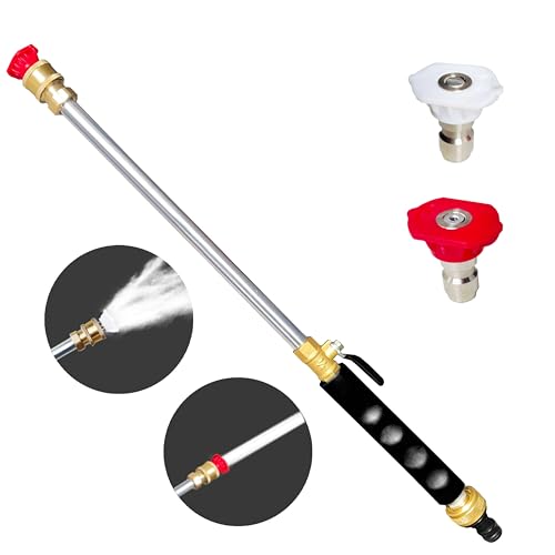HUAREW Jet Nozzle Power Washer für Gartenschlauch, enthält 2 Hochdruckdüsen und Schnellanschlüsse Jet High Pressure Washer Tools for Gutter Patio Car Pet Window von HUAREW