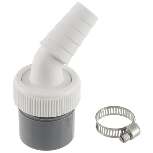 HUAREW Waschmaschine Abfluss Adapter für den Geschirrspüler, Trockner, Waschmaschine, Winkel Waschinenanschluss mit Eingangsstutzen von 19-24 mm und Abgang 40mm Rohr mit Schlauchschelle HUAREW Waschmaschine Abfluss Adapter für den Geschirrspüler, Trockner, Waschmaschine, Winkel Waschinenanschluss mit Eingangsstutzen von 19-24 mm und Abgang 40mm Rohr mit Schlauchschelle von HUAREW