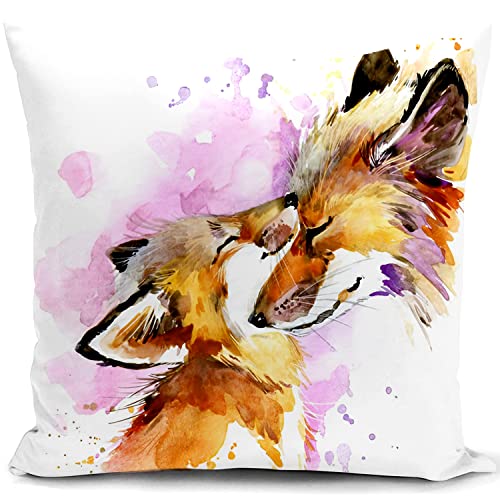 Kissenbezug Fuchs Kissen deko Geschenke für Frauen mütter muttertagsgeschenk Geburtstagsgeschenk für Mama Mutter sofakissen kissenbezüge couchkissen Sofa Schlafzimmer Wohnzimmer zierkissen von HUASHUZI