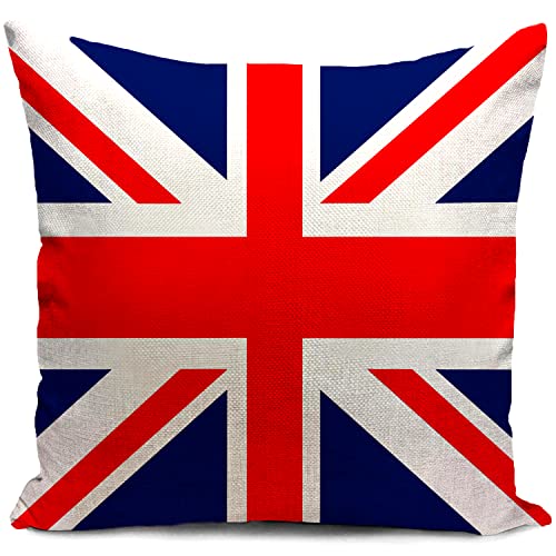 HUASHUZI Kissenbezug London England Souvenir Kissen deko Geschenke für sofakissen Union Jack kissenbezüge dekokissen couchkissen kissenhülle Party Sofa Schlafzimmer Wohnzimmer Zimmer zierkissen von HUASHUZI