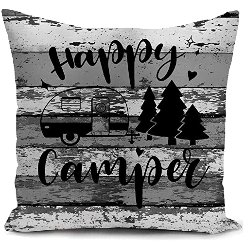 HUASHUZI Kissenbezug wohnmobil Wohnwagen Camper Camping Gadgets Kissen Geschenke für wohnmobilfans zubehör deko sofakissen dekokissen couchkissen kissenhülle zierkissen Pillow von HUASHUZI