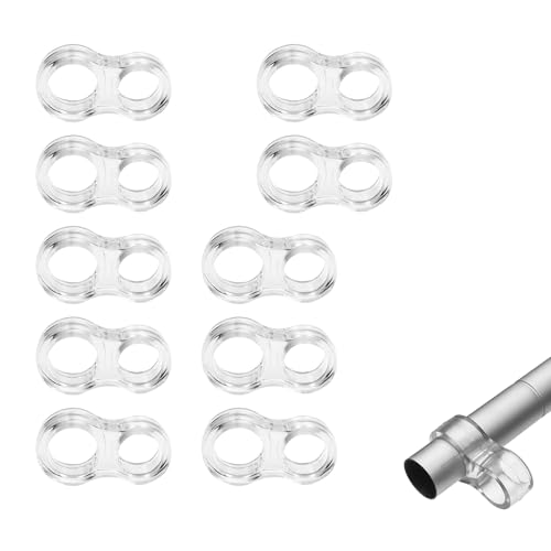 HUATEEN Türstopper,10 PCS Transparent Türgriff Puffer mit Ø 15 mm und Ø 18 mm Öffnung,Türklinkenpuffer Türgriff Schutz Türklinken Schutz & Türstopper Türklinke zum Wandschutz von HUATEEN